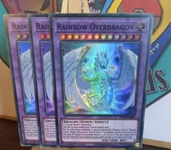 Rainbow Overdragon (3x) SDCB-EN043 Super Rare - 1st Edition NM Yugioh - Image 1