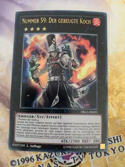 Number 59: Crooked Cook DRL3-EN025 (GERMAN) Ultra Rare 1st Edition NM Yugioh - Image 1