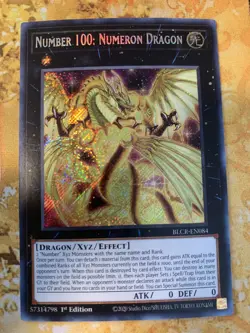 Number 100: Numeron Dragon BLCR-EN084 - Secret Rare - 1st Edition NM Yugioh - Image 1