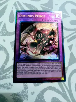 YUGIOH Dominus Purge (RA05-EN150) Ultimate Rare 1st Edition Near Mint - Image 1