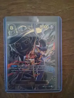 SABO One Piece OP07-118 Carrying On His Will (SP) ENGLISH SEC Secret Rare NM + - Image 3