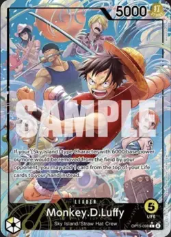 Monkey.D.Luffy (Alternate Art) OP15-098 Adventure on Kami's Island Foil - Image 1