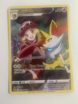 2022 Pokemon SWSH Silver Tempest Braixen Trainer Gallery Holo #TG01/TG30 - Image 1