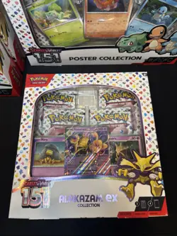 Pokemon TCG Scarlet & Violet 151 Alakazam 2 Zapdos EX Poster Boxes Sealed - Image 3
