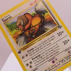 Pokemon TCG - Tauros 47/64 Jungle Uncommon 1st Edition WOTC 1999 - MP - Image 1