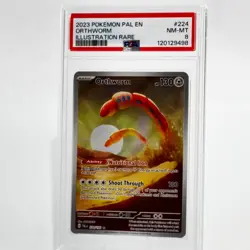 2023 POKEMON PAL EN-PALDEA EVOLVED ILLUSTRATION RARE #224 ORTHWORM PSA 8 - Image 1