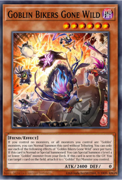 Yugioh! Mega Tins 2025 PREORDER 1x PScR Goblin Bikers Gone Wild - Image 1