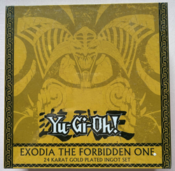 YuGiOh Exodia the Forbidden One Limited Edition 24k Gold Plated Ingot Set Sealed - Image 2