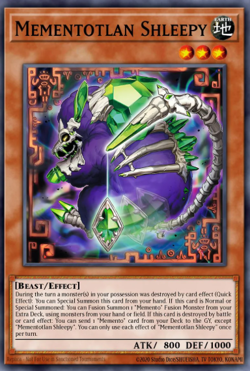 Yugioh! Mega Tins 2025 PREORDER 1x PScR Mementotlan Shleepy - Image 1