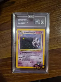 Sabrina's Gengar Holo Tag 8 Unlimited Edition Gym Heroes NM MT - Image 1