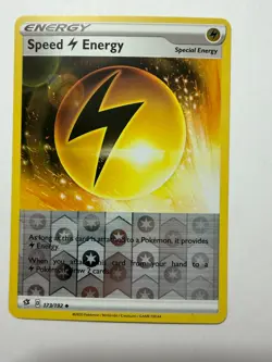Pokemon Card Rebel Clash Speed Lightning Energy 173/192 Uncommon Reverse Holo NM - Image 1