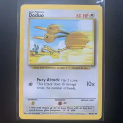 Doduo 48/102 Pokemon Cards WOTC TCG: Base Set 1999NM UK Rare - Image 1