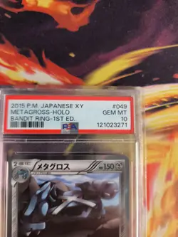 Pokemon Card Metagross Holo Bandit Ring XY 1. Edition Japanese PSA 10 - Image 4