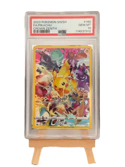Pokemon Pikachu TCG Crown Zenith Holo Full Art Secret Rare Card PSA 10 160/159 - Image 1