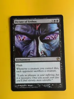 Dictate of Erebos. Journey into Nyx Enchantment Magic the Gathering Card. - Image 1