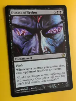 Dictate of Erebos. Journey into Nyx Enchantment Magic the Gathering Card. - Image 5