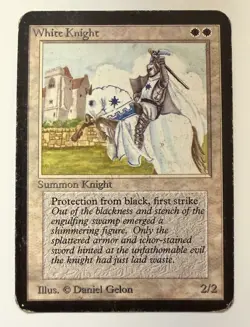 MTG English White Knight Alpha - Image 1