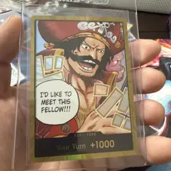 One Piece TCG English OP13 GOLD Don!! Card - Carrying On His Will - Image 1