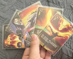 Riftbound Chinese signatures champion spell card 5 bulk cards - Image 1