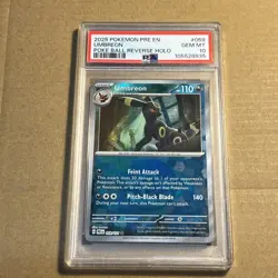 Pokemon Prismatic Evolutions Umbreon Card 059/131 Pokeball Pattern PSA 10 - Image 1