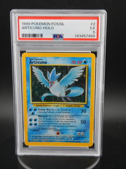 1999 POKEMON FOSSIL ARTICUNO/DRAGONITE/LAPRAS/MUK HOLO PSA GRADED VINTAGE CARDS! - Image 4