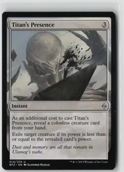 Titan's Presence (14) - Normal - Battle for Zendikar (BFZ) - NM - Image 1