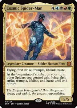 1x Cosmic Spider-Man - Foil NM-Mint, English Marvel's Spider-Man MTG Magic - Image 1