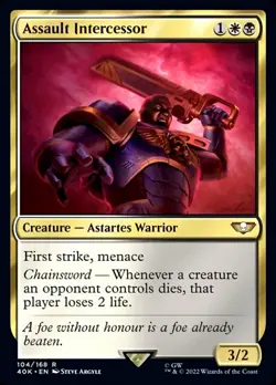 Assault Intercessor [Universes Beyond: Warhammer 40,000] Magic MTG - Image 1