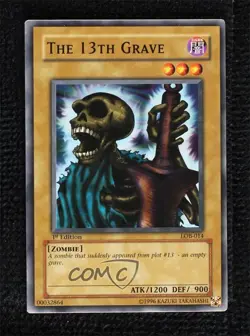 The 13th Grave 1st Ed. YuGiOh Legend of Blue Eyes White Dragon #LOB-014 2002 - Image 1