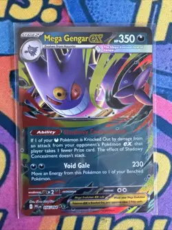 Pokemon TCG Mega Gengar ex 056/094 Me02: Phantasmal Flames NM PACK FRESH - Image 1