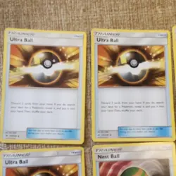 Pokemon TCG Sun & Moon 10 Cards Ultra Ball Timer Ball Nest Ball - Image 2