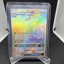 Pokemon TCG Alolan Exeggutor GX Crimson Invasion Secret Rare Holo 220 HP - Image 1