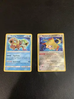 Pokemon TCG Shining Volcanion Shining Legends Shiny Holo Rare 27/73 NM - Image 1