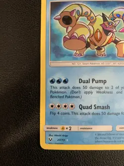 Pokemon TCG Shining Volcanion Shining Legends Shiny Holo Rare 27/73 NM - Image 5