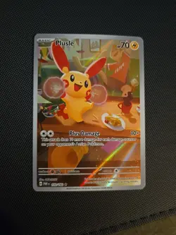 Plusle Paradox Rift Holo Illustration Rare Pokemon TCG Card - Image 1