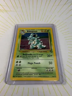 Pokemon TCG Nidoqueen Jungle Holo Rare Card 7/64 1999 LP ✨ - Image 2