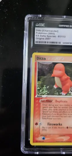 Pokemon Ditto [Charmander] EX Delta Species 61/113 Promo English 2005 CGC 10 - Image 2