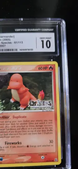 Pokemon Ditto [Charmander] EX Delta Species 61/113 Promo English 2005 CGC 10 - Image 3