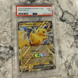 Pikachu ex 063/193 Paldea Evolved Exclusive [Snowflake Stamp Pokemon PSA7 - Image 1