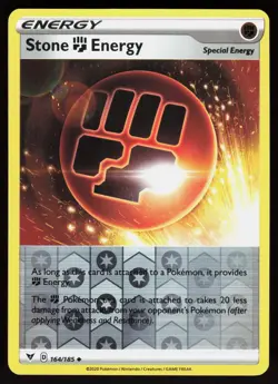 Stone Fighting Energy 164/185 Uncommon Vivid Voltage Pokemon Reverse Holo NM - Image 1