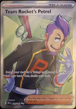 Pokemon Team Rockets Petrel 226/182 Ultra Rare Trainer Destined Rivals EN NM - Image 1