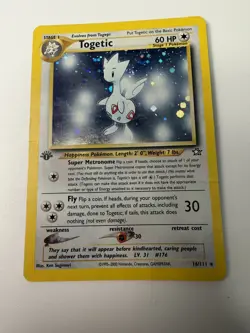 Pokemon Togetic 1st Edition Neo Genesis Holo 16/111 - Image 1