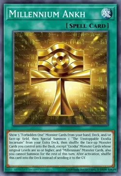 Yugioh! Millennium Ankh STARLIGHT Rare 2025 tin MP25-EN011 ships 9/5 - Image 1