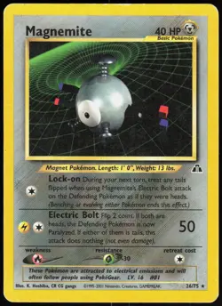 Neo Discovery Magnemite 26/75 Rare Pokemon Unlimited DMG - Image 1