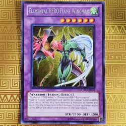 Elemental HERO Flame Wingman - LCGX-EN045 Legendary Collection 2 Secret Yugioh - Image 2