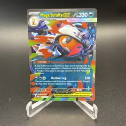 Pokemon TCG - Mega Scrafty EX 135/217 - Ascended Heroes - Double Rare - NM - Image 1