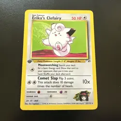 Erika's Clefairy - 1st Edition - 25/132 Gym Heroes- WOTC - Pokemon TCG - 2000 NM - Image 1