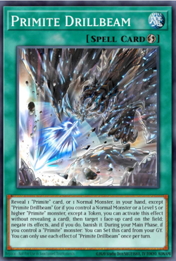 Yugioh! Mega Tins 2025 PREORDER 1x PScR Primite Drillbeam - Image 1