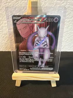 Pokemon TCG Team Rockets Mewtwo EX 213/182 Full Art Destined Rivals - Image 1