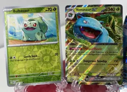 Blastoise Ex And Venusaur Ex 003, 009, Bulbasaur & Squirtle 151 Mew 2023 Lot Of5 - Image 2